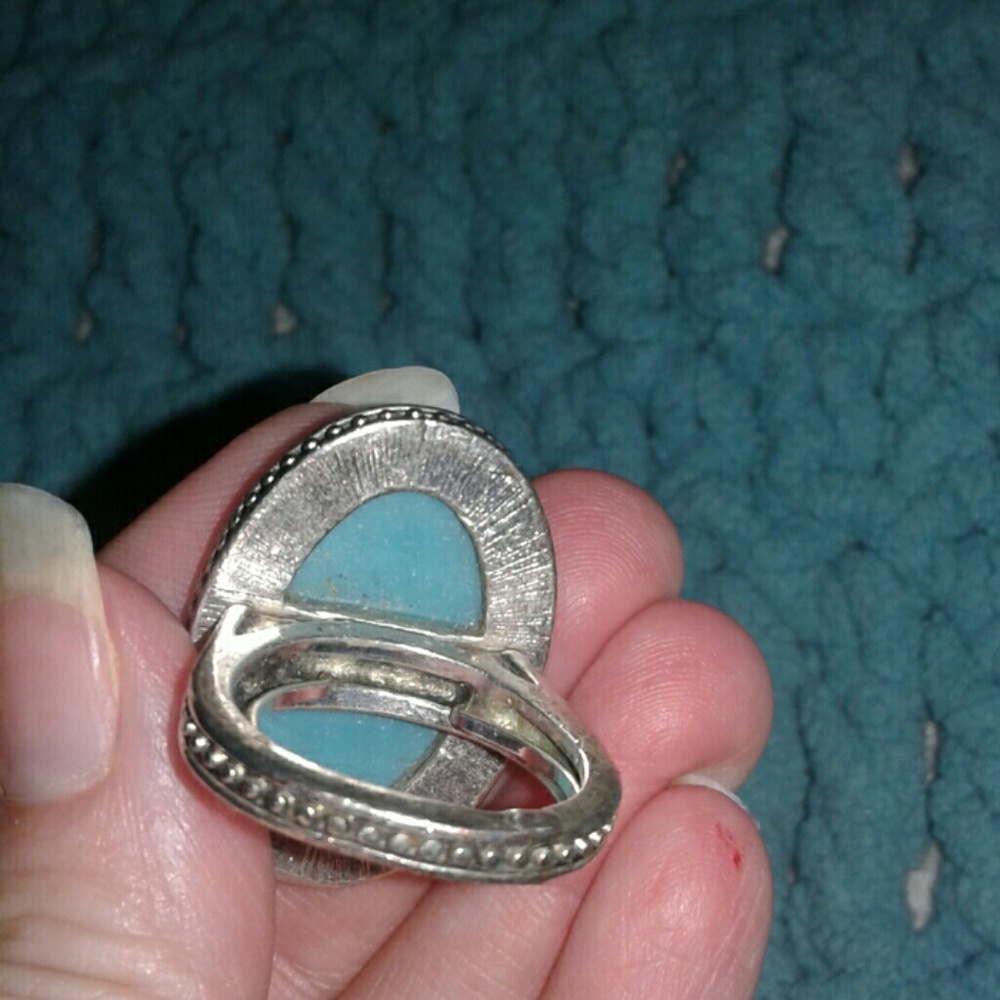 Turquoise ring size 7 - Picture 4 of 5
